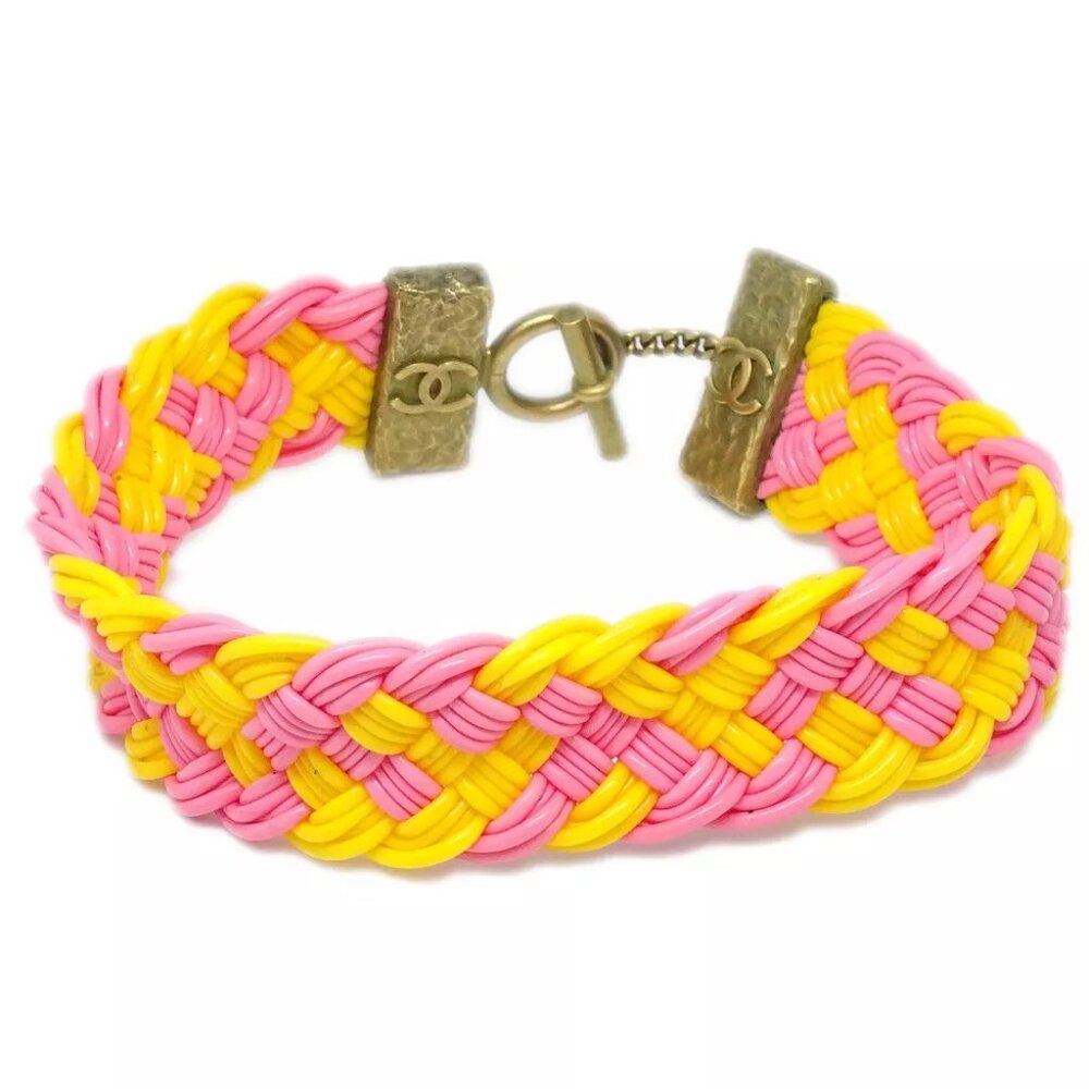 Chanel Choker Pink Yellow - Picture 1 of 4